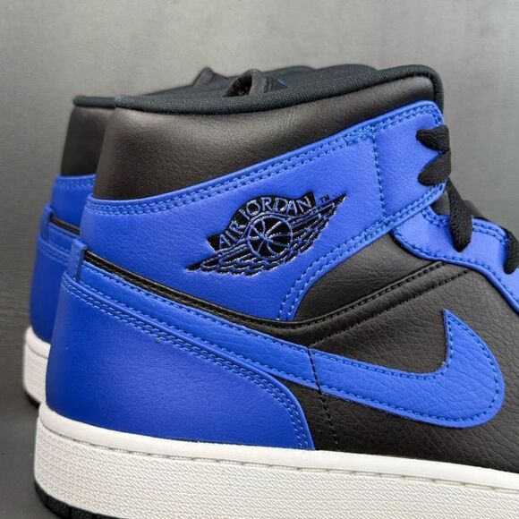 Nike Air Jordan 1 Mid Hyper Royal Tumbled Leather sneaker shoes men’s 11 main image 10